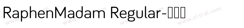 RaphenMadam Regular字体转换